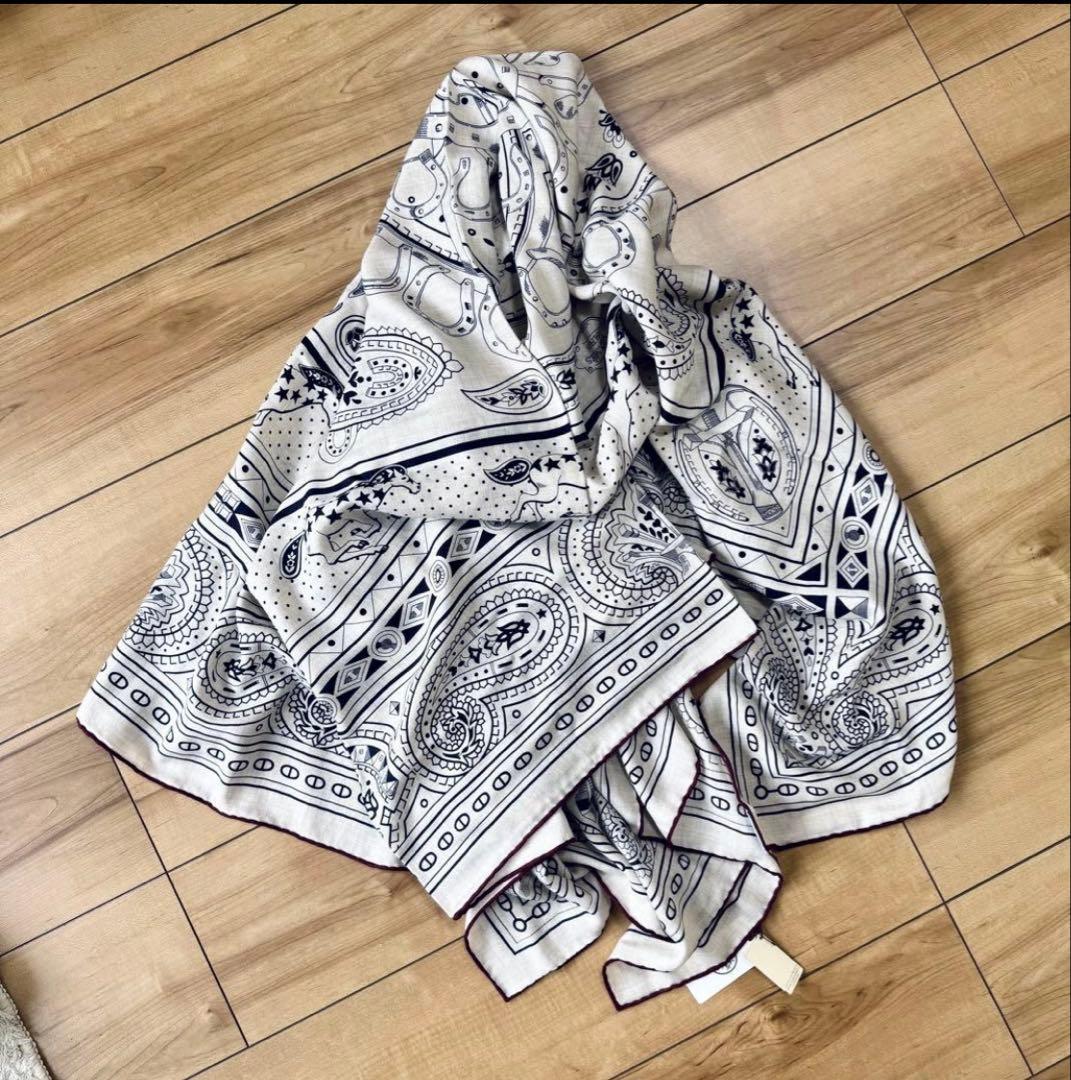 新品未使用 エルメス 25AW カシシル カレジェアン140 カシミヤシルク