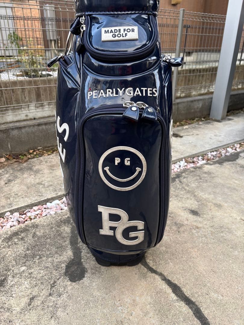 PEARLY GATES キャディバッグ ネイビー - メルカリ