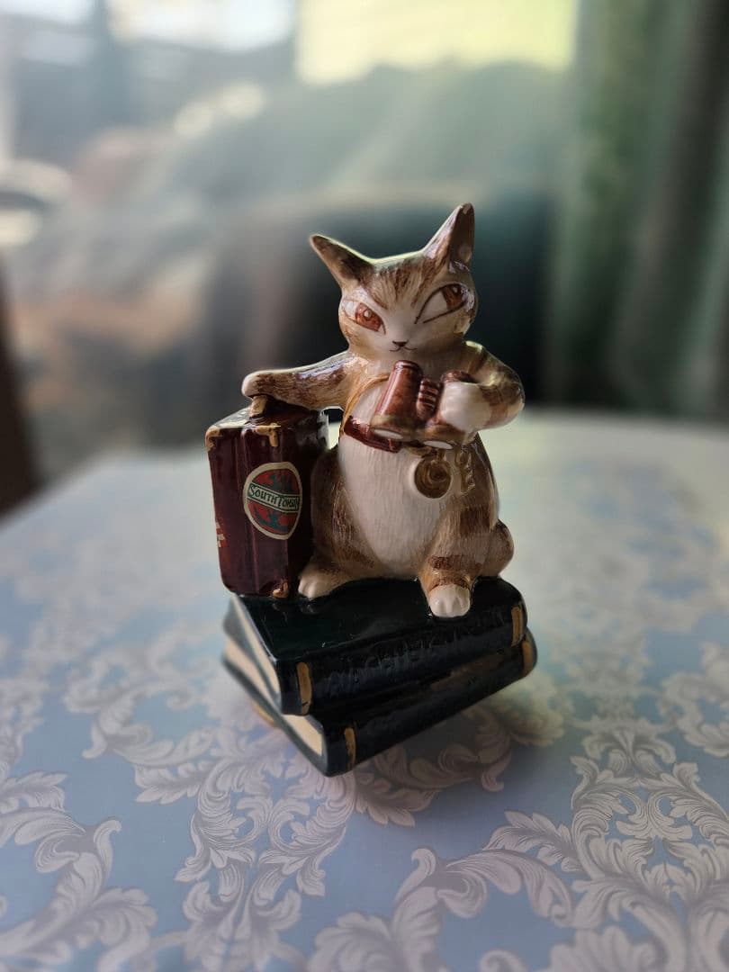 わちふぃーるど ダヤン 陶器 オルゴール トラベル 80日間世界一周