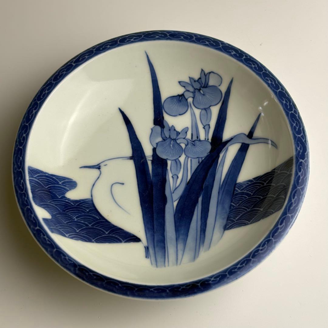 伊万里 染付 丸皿 骨董 皿 飾皿 アンティーク - メルカリ