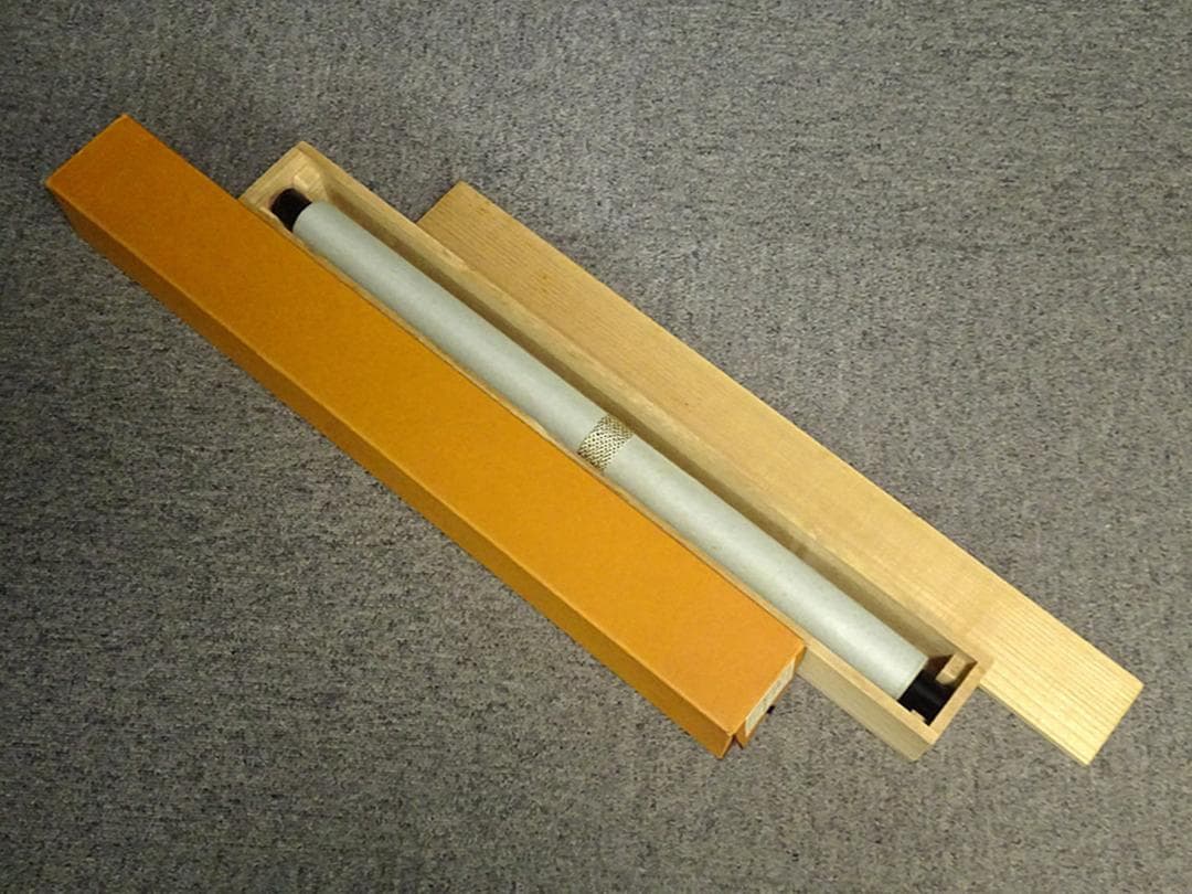 掛軸 大徳寺黄梅院小林太玄『松濤 二文字書』紙本 共箱付 掛け軸