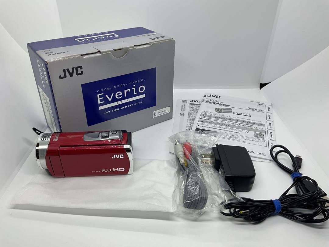 JVC ビデオカメラ Everio GZ-E109-R（レッド） scarlet2021_20230803190708-00809