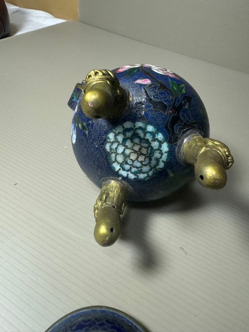 2096 七宝焼 景泰藍 香炉 時代物 - メルカリ