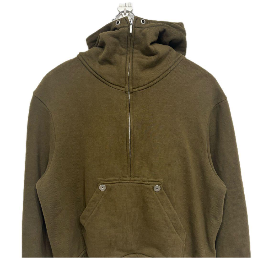 オマールアフリディ omar afridi ハーフジップパーカー カーキ 44