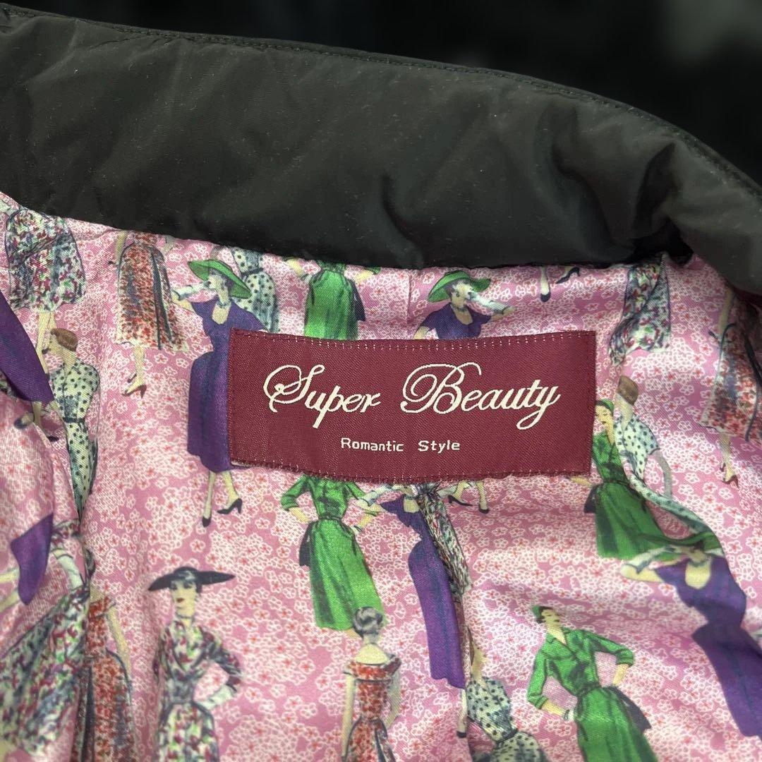 豪華ダウンコ－トsuper beauty美品刺繍ビジュ－付きsize44 - メルカリ