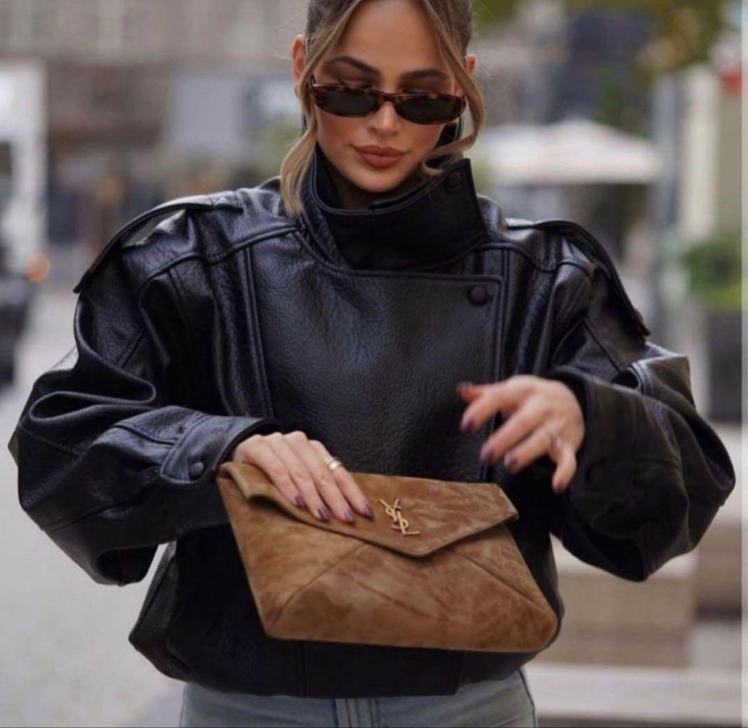 完売品】ZARAフェイクレザージャケット⭐︎ブラックL - メルカリ