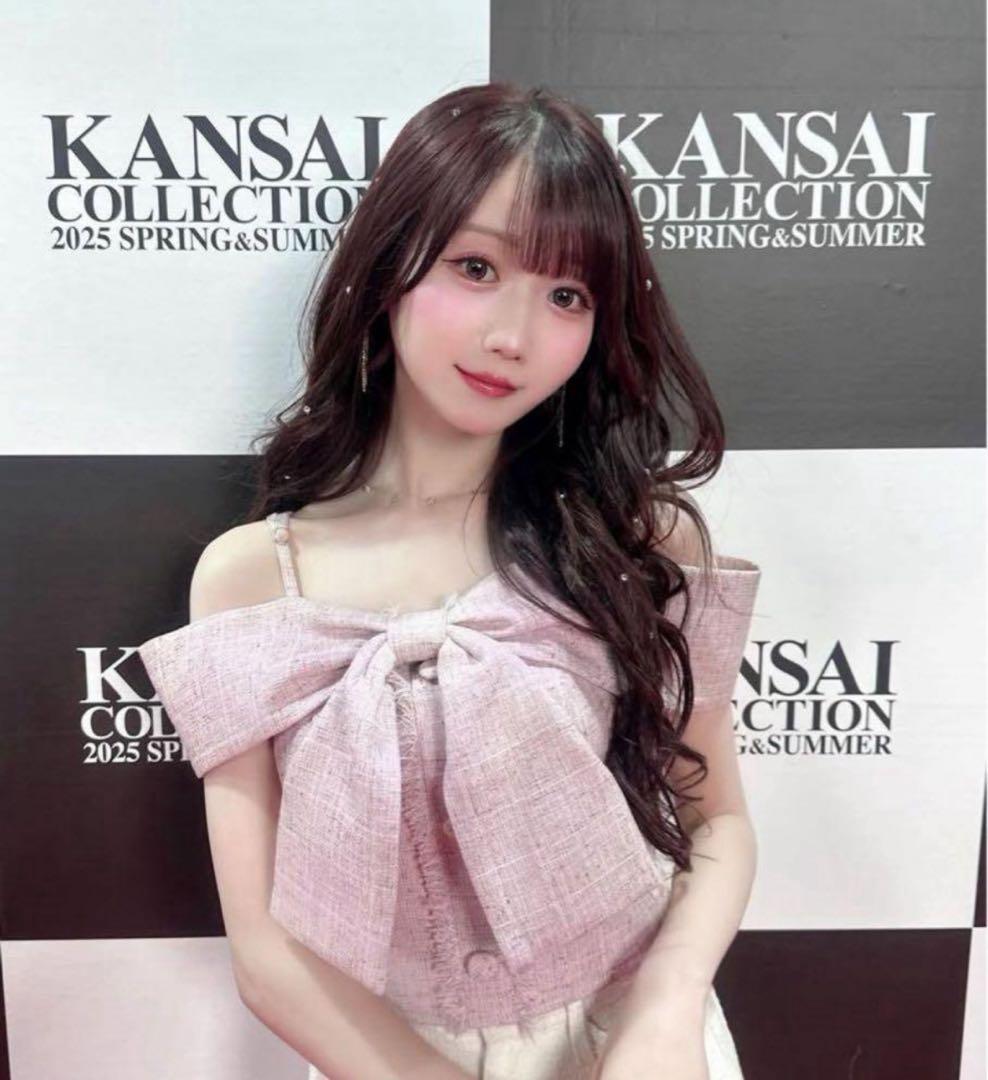 lip service ツイードリボンオフショルトップス ピンク リップサービス LIP SERVICE ツイードリボンオフショルトップス