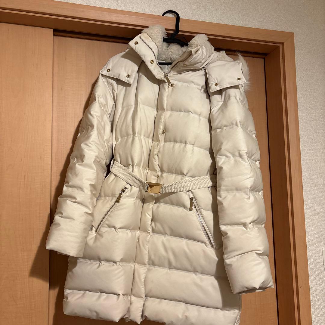 ZARA セミロング丈フード付きダウンジャケットM - メルカリ