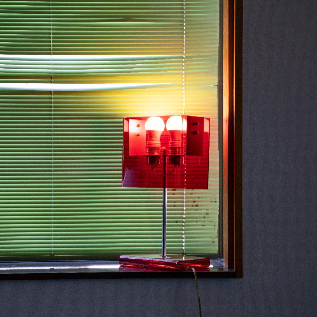 80s YAZAWA 間接照明ランプ ポストモダン スペースエイジ レトロ