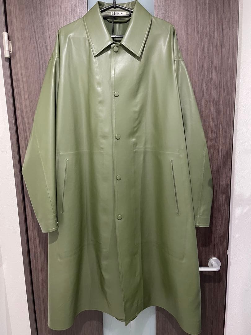 こ*む様 オーラリー 20SSソフトラバーステンカラーコート AURALEE グ