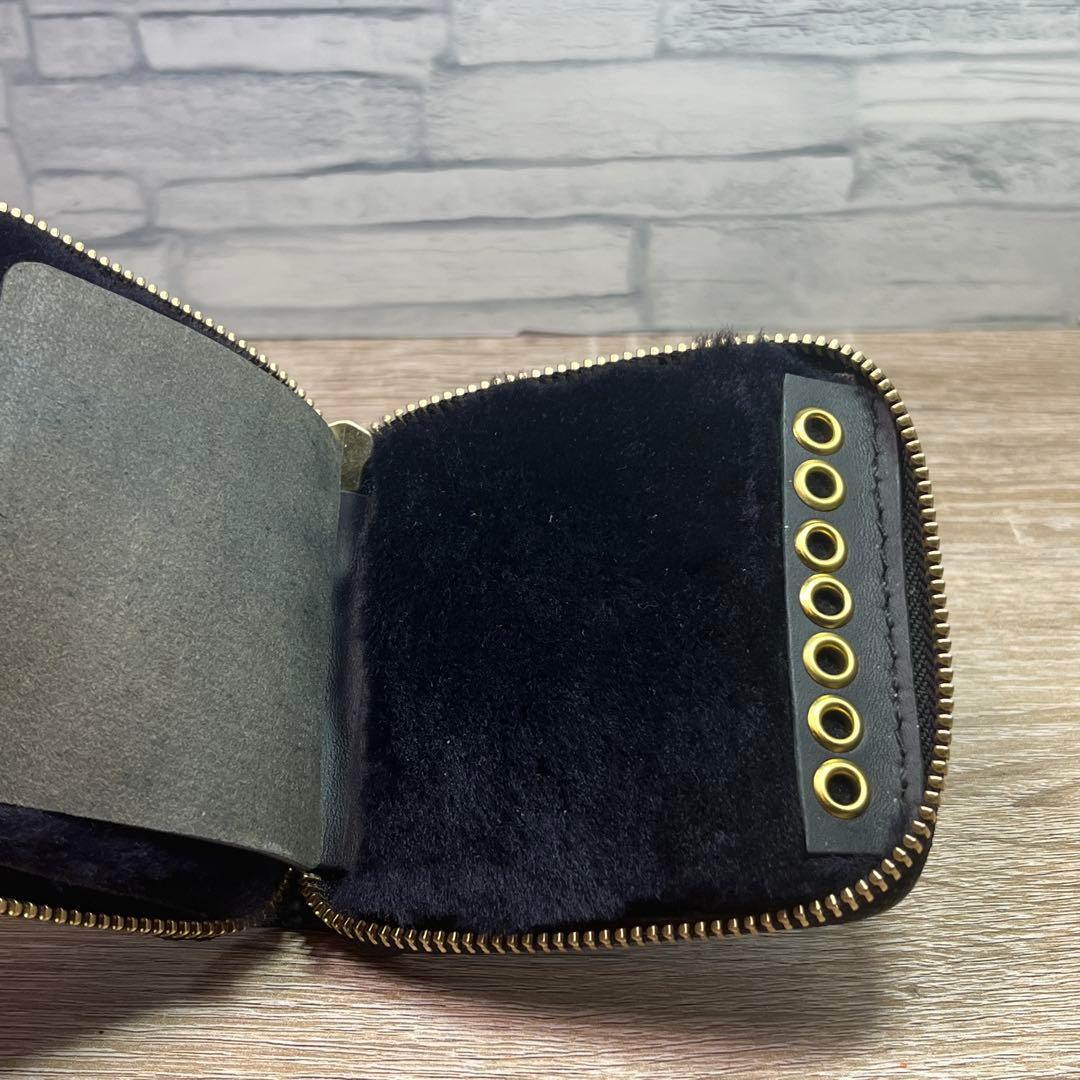 ミドルルアーワレット 本革レザー 手染めアンティークグリーン