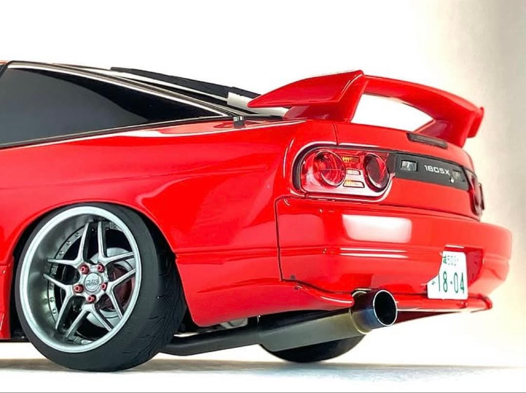 アオシマ 1/24 NISSAN 180SX (東北仕様) 完成品