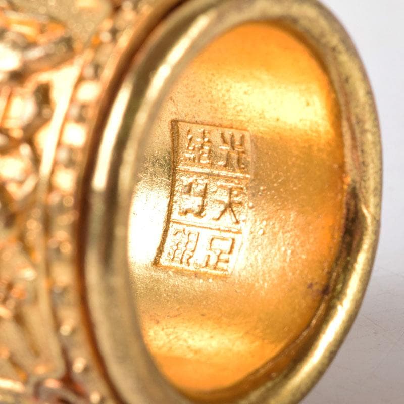 中国 光緒天宝足銀 山水人物彫 板指 N 7475 - メルカリ