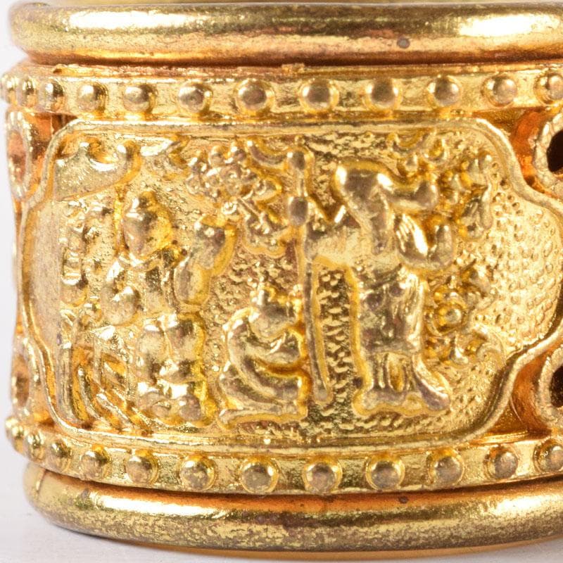 中国 光緒天宝足銀 山水人物彫 板指 N 7475 - メルカリ