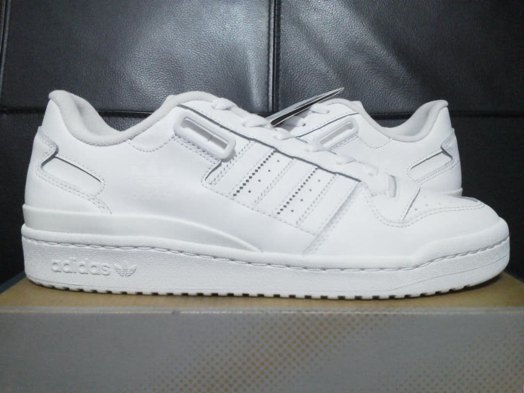 【新品】アディダス フォーラム ロー 白 27.5cm 本革 天然皮革 レザー