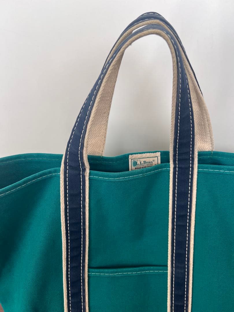 ぱ*ん様 L.L.BEAN GREEN×NAVY DELUXE TOTE