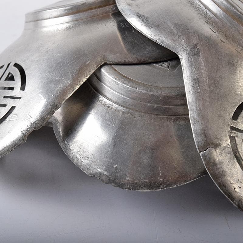 煎茶道具 古錫 鮎銅銘 透かし喜字文 木瓜式 茶托 五客 D R8421 - メルカリ