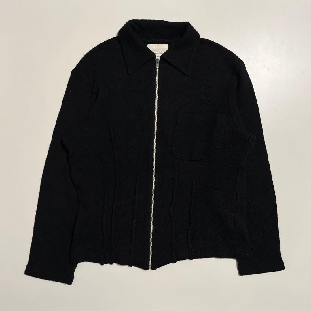 COMME des GARÇONS HOMME ウールジップジャケット ブラック COMME des GARCONS HOMME コムデギャルソンオムCOMME ウール袖切替