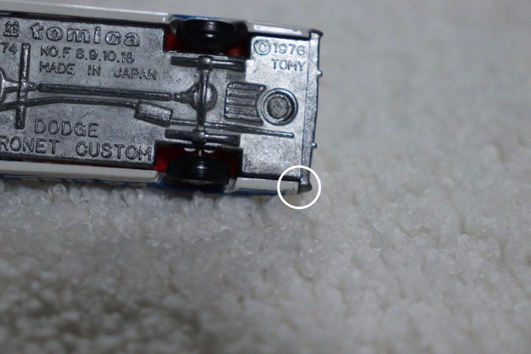 日本製　トミカ　アメリカンポリスカーフェア　ダッジコロネット　カスタム　F8