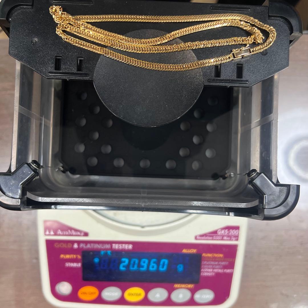 喜平ネックレス 12面トリプル 50cm 20.96g K18YG 造幣局刻印