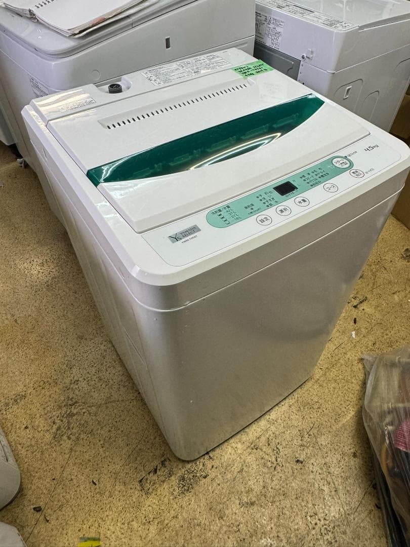 洗濯機 4.5kg ヤマダ電機 YWM-T45G1 2019年製造 全自動