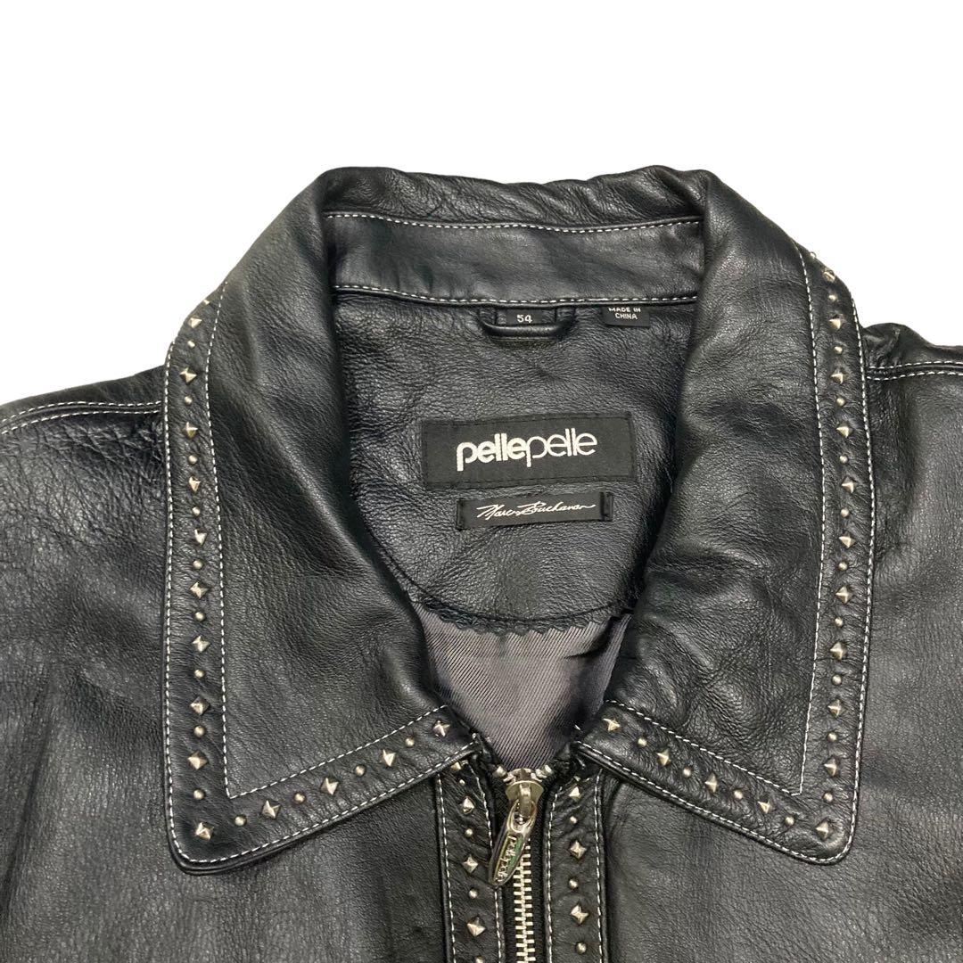 PELLE PELLE LEATHER JACKET ペレペレ スタッズ レザー - メルカリ
