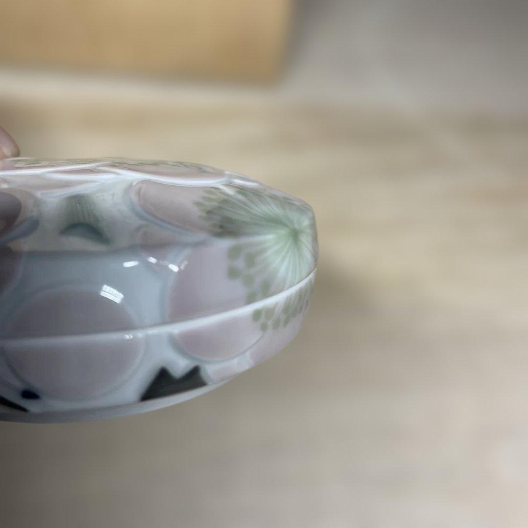 森洋 彩埏梅花文香合 共箱 - メルカリ