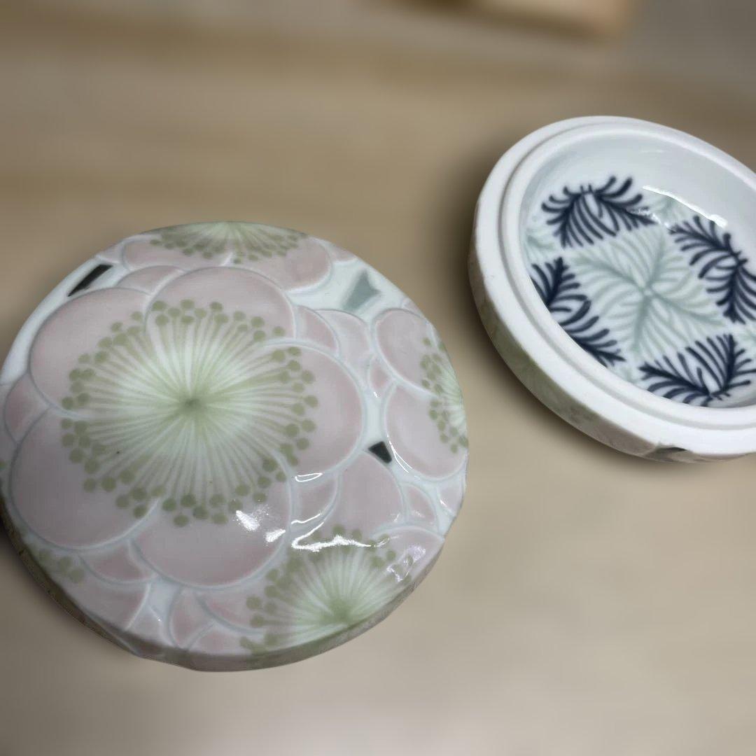 森洋 彩埏梅花文香合 共箱 - メルカリ