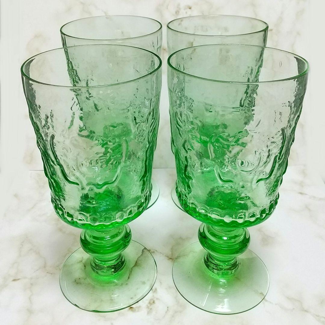 アンティークグラス レーマーグラス グリーン ゴブレット R1339ダI