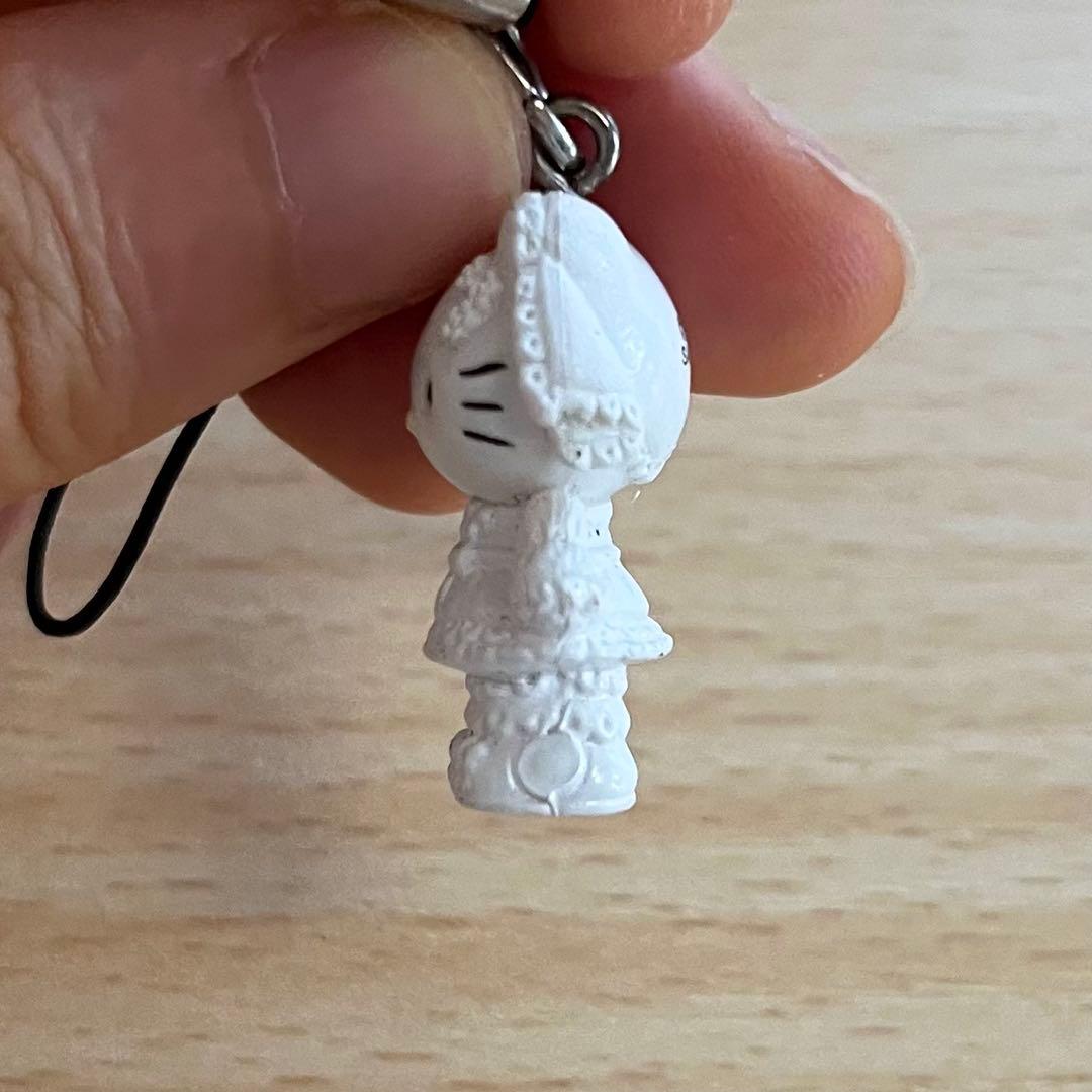 【超激レア！】 平成レトロ！ ハローキティ ロリータ　白ドレス　根付けマスコット