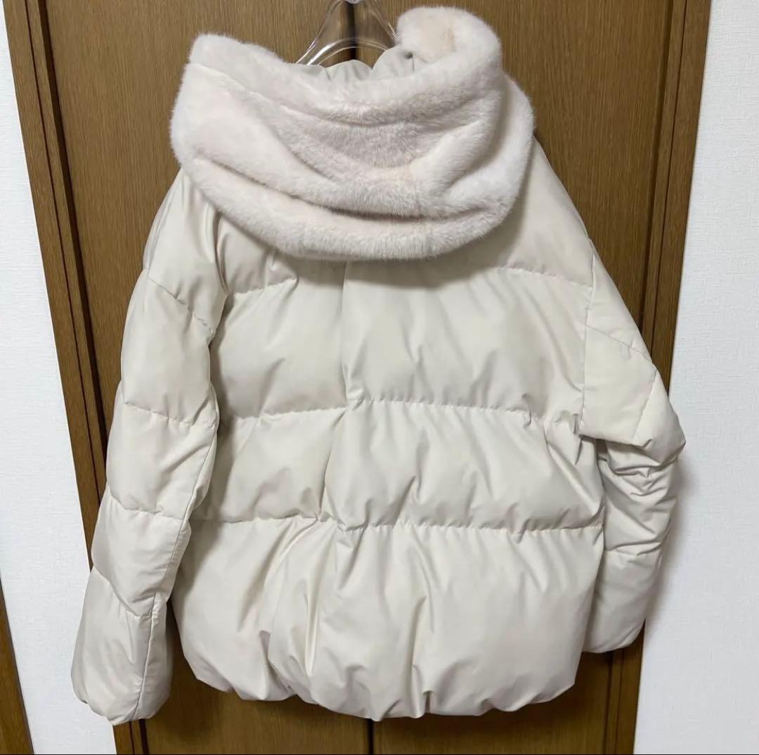 Arpege story ファーフード付きMINOTECH中綿コート - メルカリ