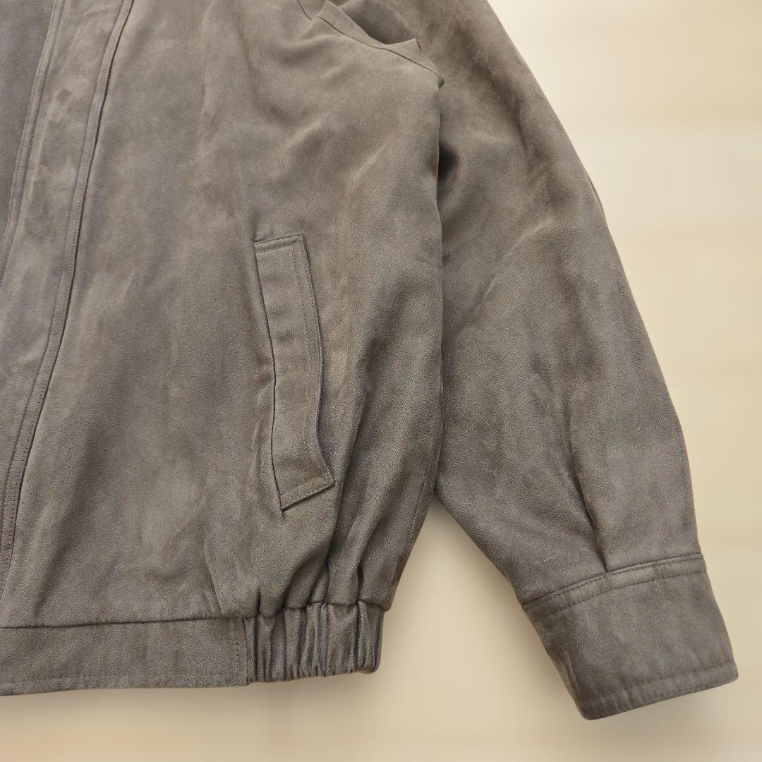 希少 claiborne クレイボーン スエードブルゾン ブラウン Mサイズ