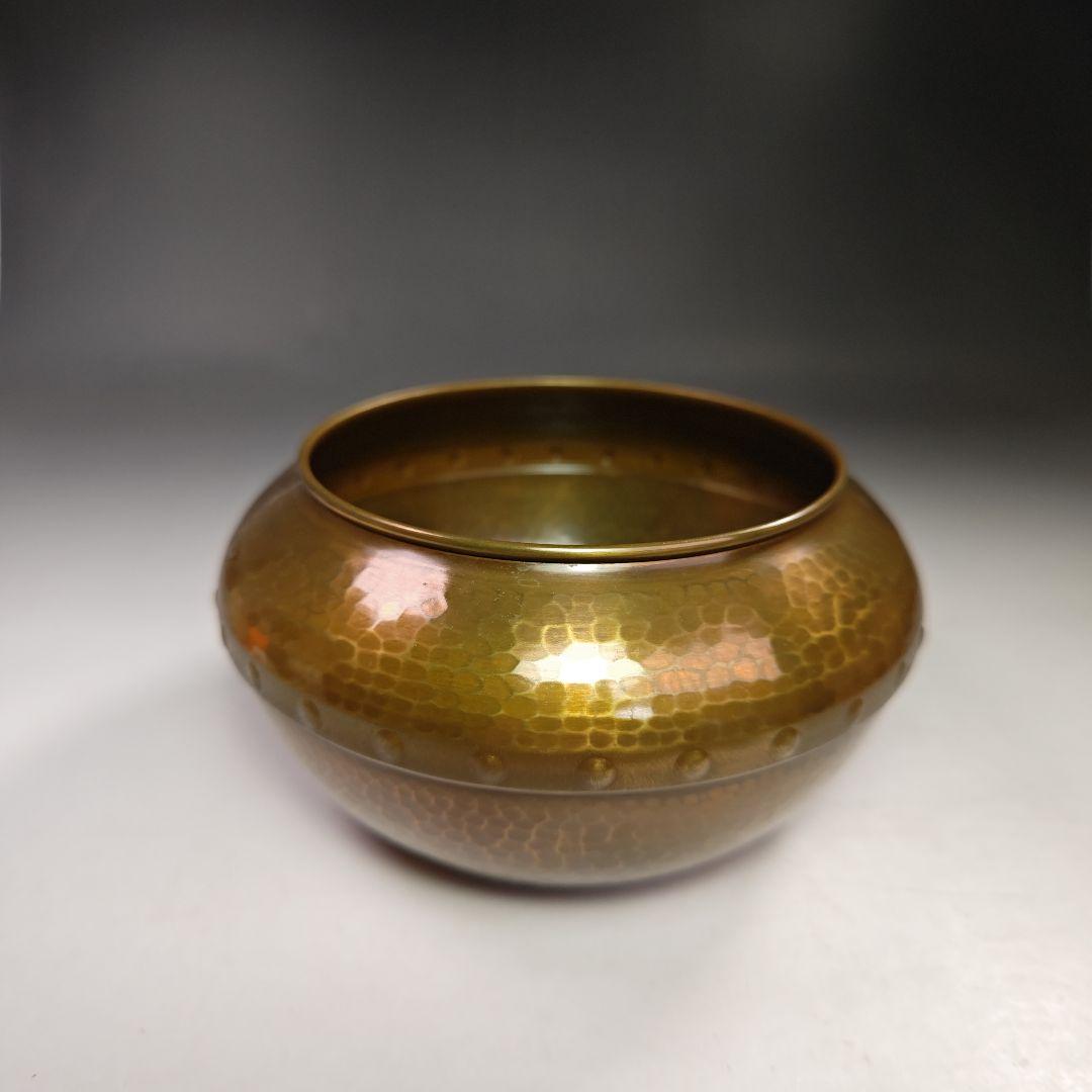 イ550 建水『唐銅風炉師 黒瀬宗康』『鵬雲斎好 モール 累坐建水 共箱