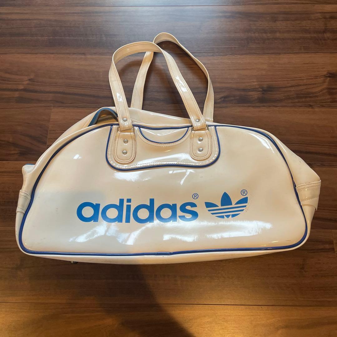 adidas ボストンバッグ 70〜80年代 エナメル - メルカリ