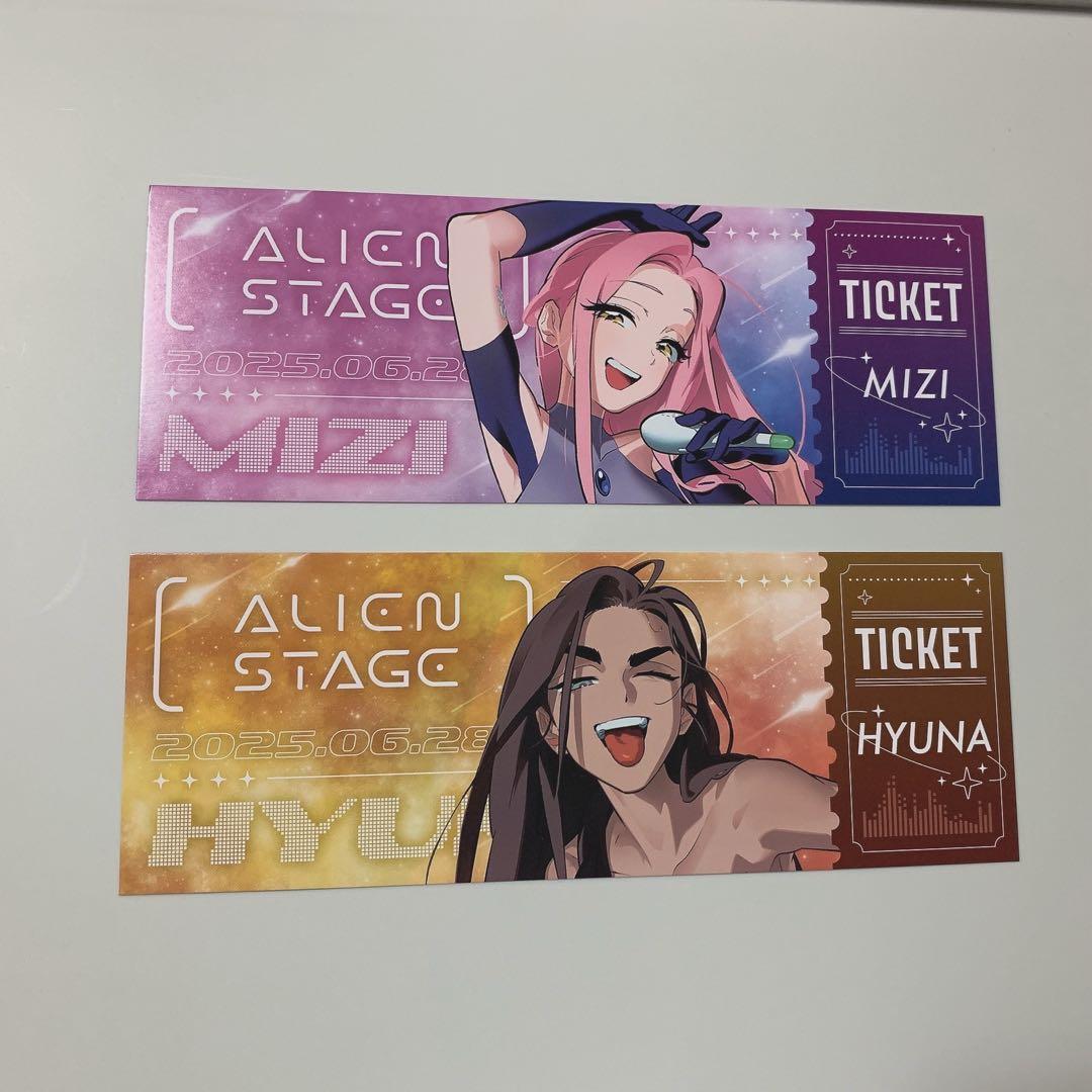 エイリアンステージ ALIEN STAGE 特典チケット風カード ミジ ヒョナ