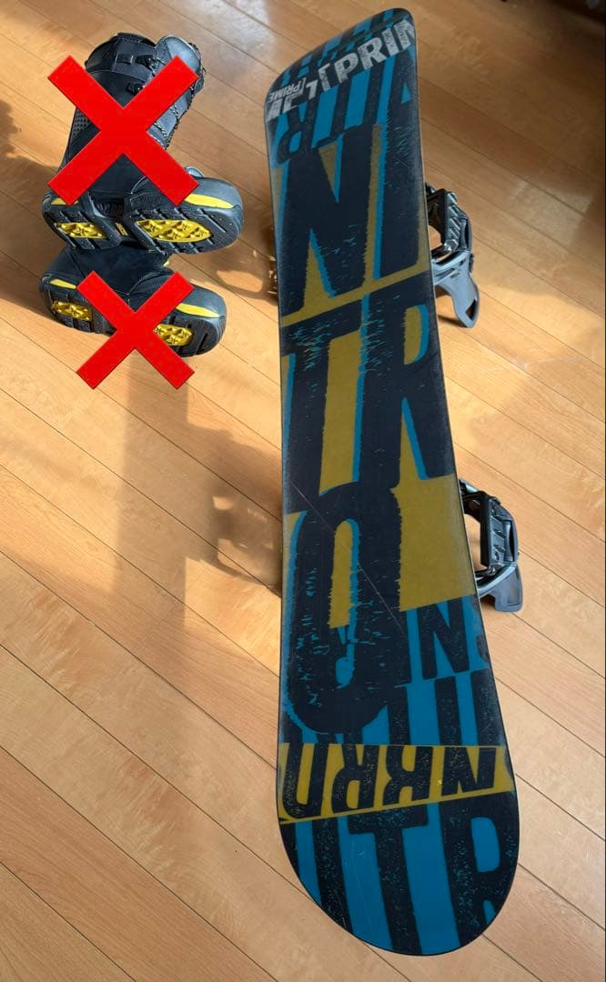 札幌市直接受渡し】スノーボード2点セット ナイデッカースーパー