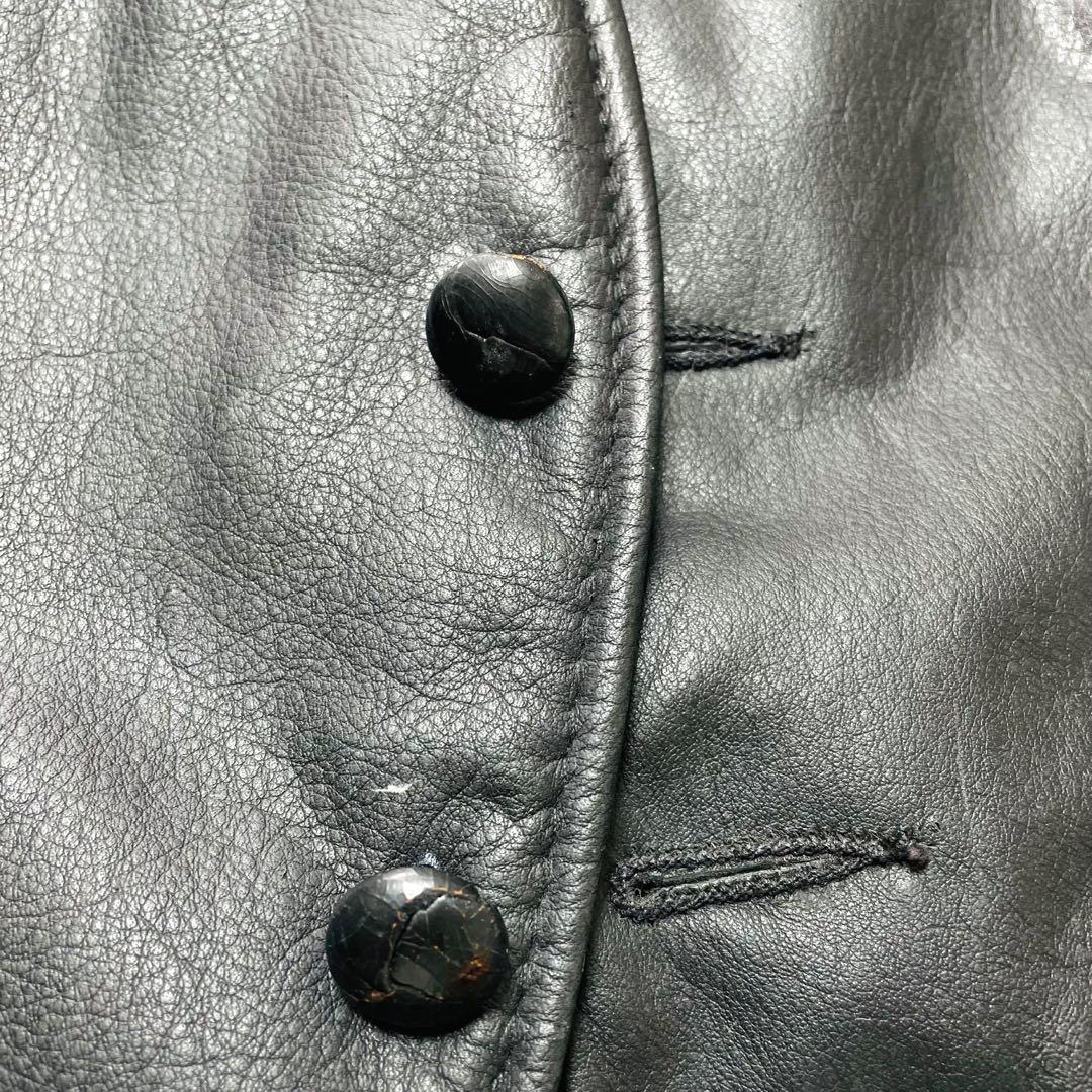 KOUJI様専用♐️90's USA製Schott クルミボタン レザーベスト S - メルカリ