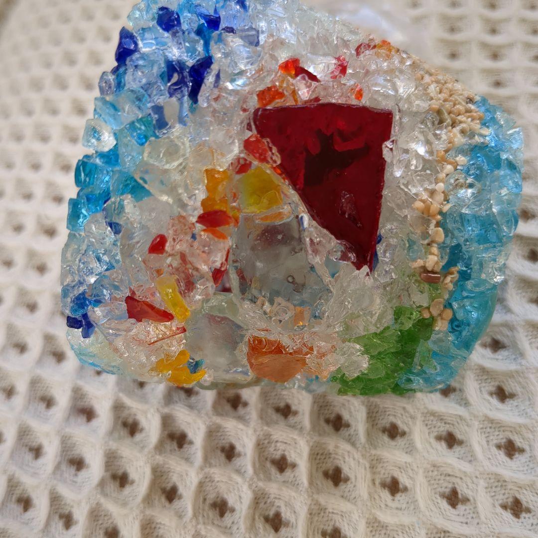 ガラス細工（沖縄の）サイズ（7.5cm×6.5cm）