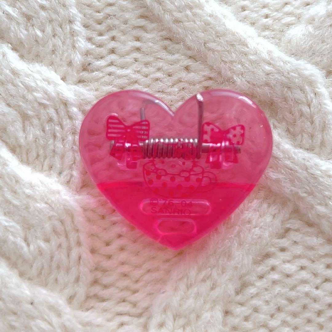 サンリオ ハローキティ ハート クリップ 平成レトロ 2004 当時物 激