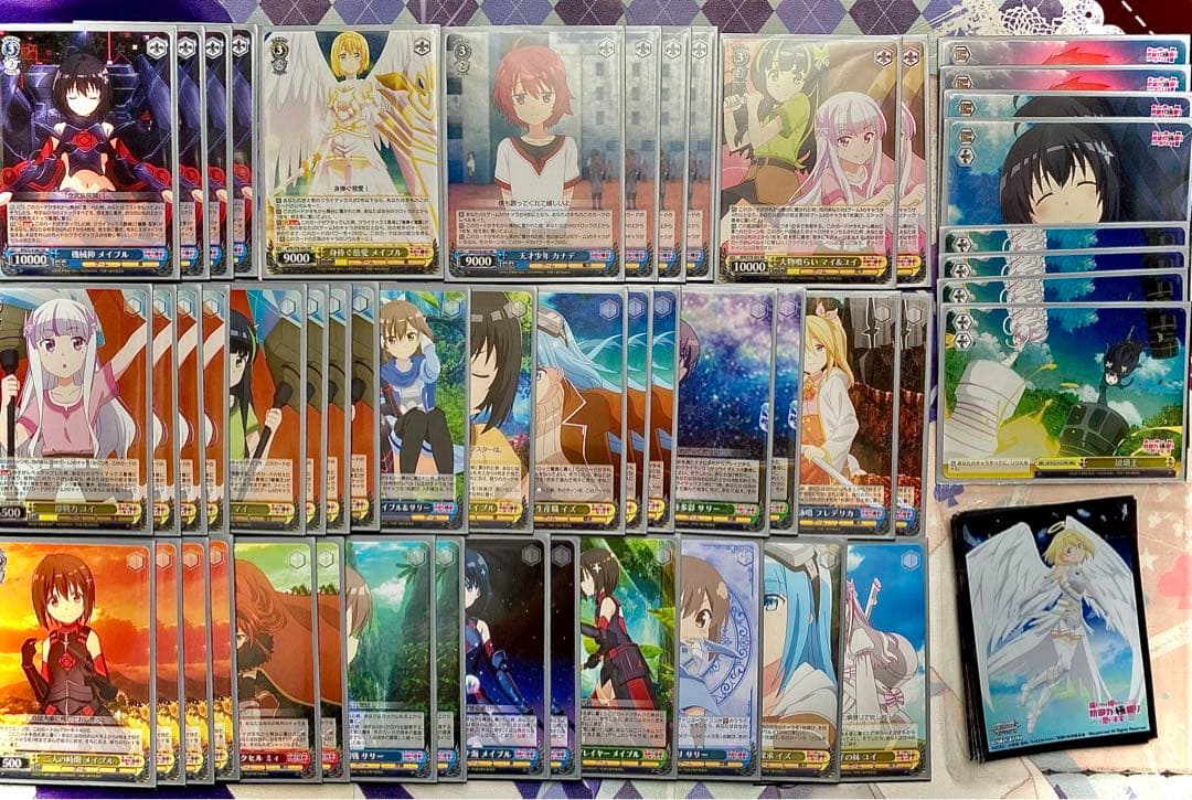 中*島様 ヴァイスシュバルツ引退品 サイン4枚、デッキ6個、RR.SR多数