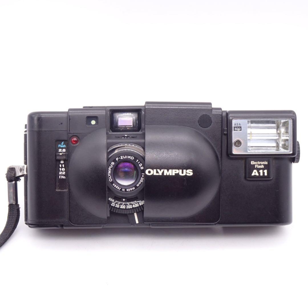 【動作確認済】 OLYMPUS XA A11ストロボ コンパクトフィルムカメラ Yahoo!オークション -「olympus xa a11」の落札相場・落札価格