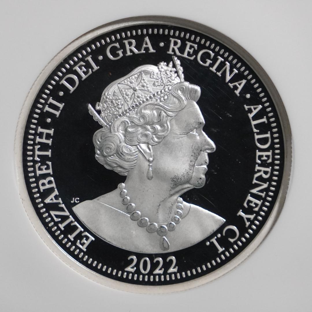 2022 オルダニー フォーグレイセス NGC PF68UC 5ポンド 銀貨