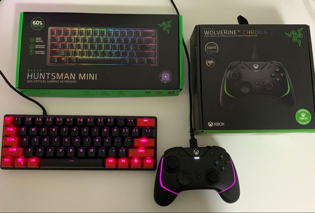 Razer ゲーミングセット キーボード ＆ コントローラー Razer ゲーミングキーボード & キーパッド: メカニカルキーボード