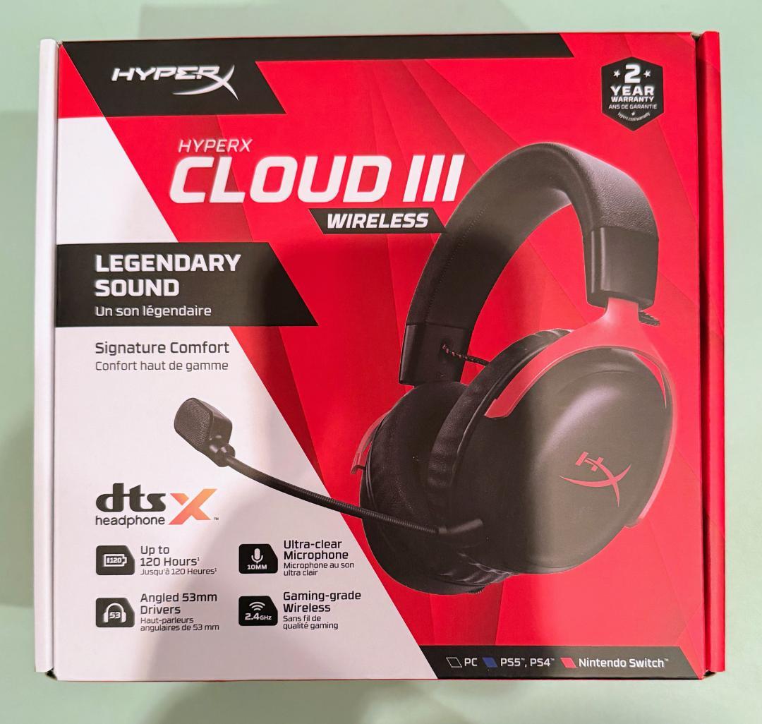 【新品未開封】ゲーミングヘッドセット HYPERX CLOUDIIIワイアレス Cloud III - Gaming Headset