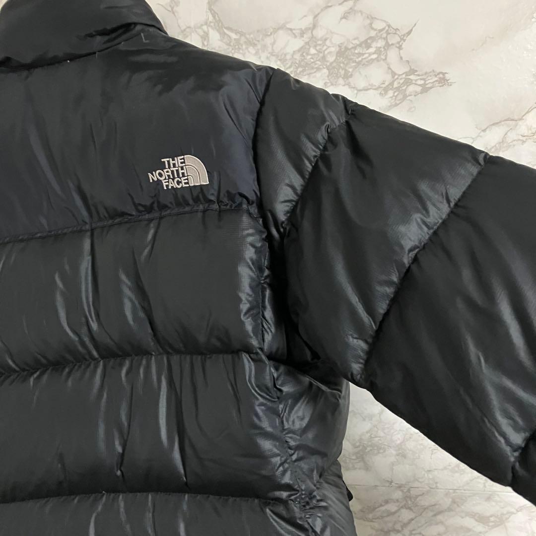 《希少》ザノースフェイス　ヌプシ　ダウンジャケット 刺繍ロゴ　ブラック　Ｓ