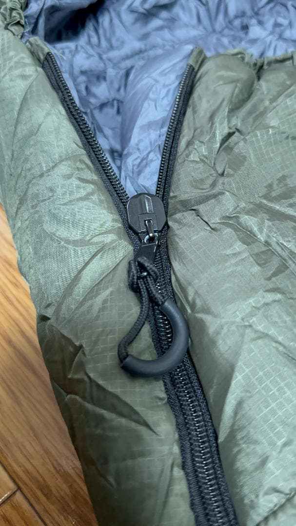 Qualz 冬用寝袋 -2℃ マミー型 オリーブ