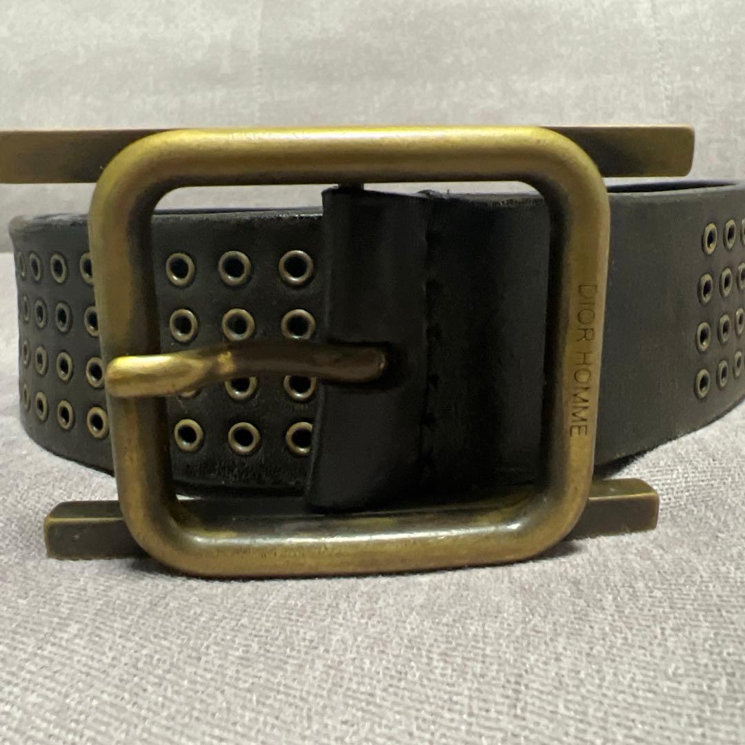 Dior Homme Hバックル　希少なスタッズ付き　エディスリマン 楽天市場】【グラム期◇エディスリマン】Dior Homme ディオールオム