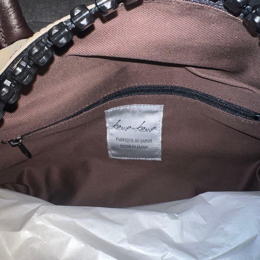 kawakawaカワカワ新品未使用☆25bisおまんじゅうトートベージュ - メルカリ