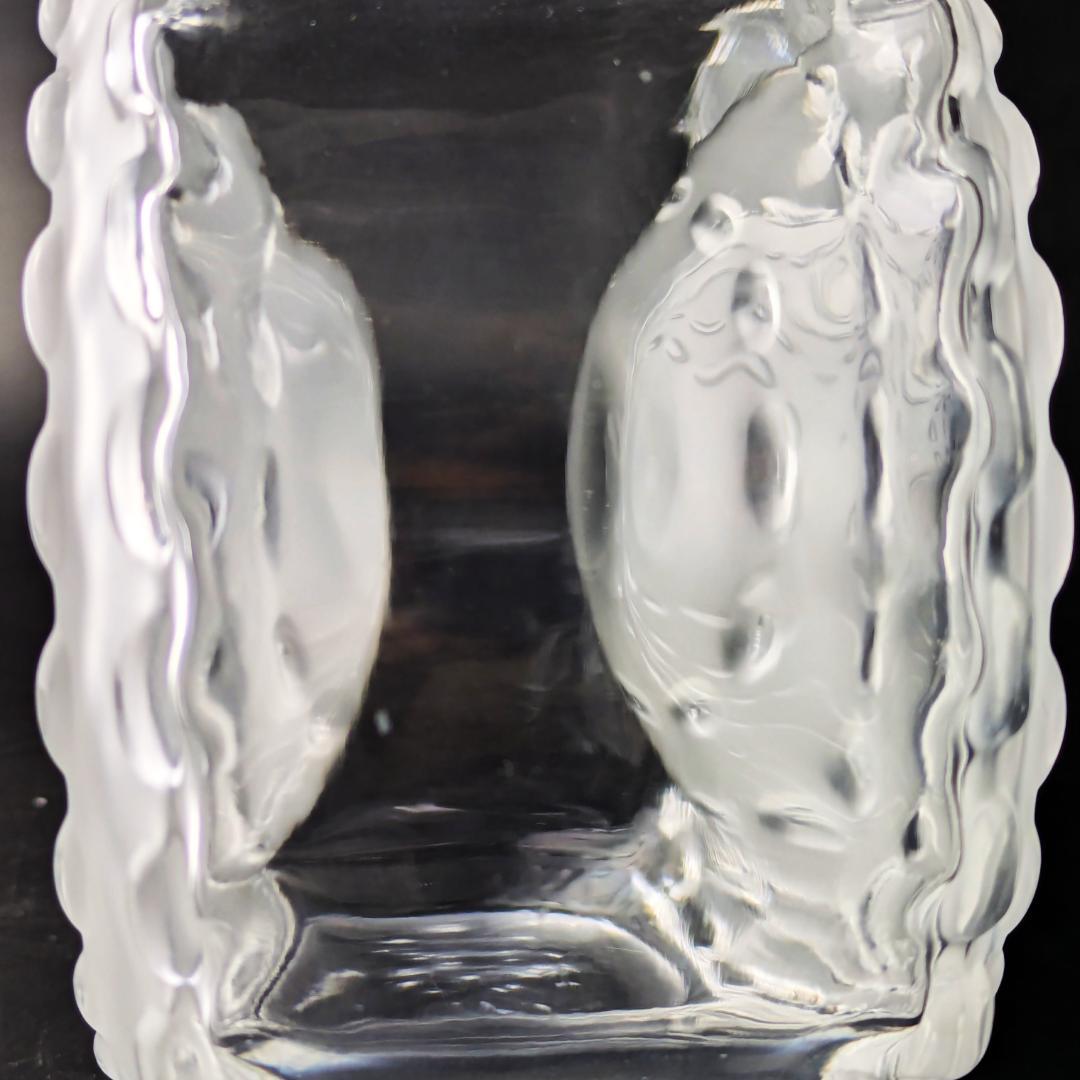 ラリック廃盤 27㎝デキャンタ パルメparme13307 波紋紋様 とても美品