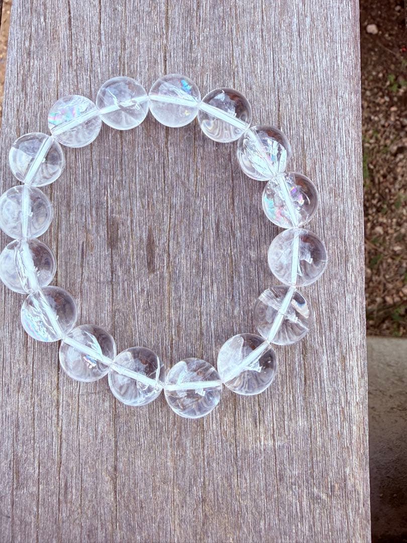 希少◇コロンビア産 レムリアンシードクリスタル　13.5mm　ブレスレット